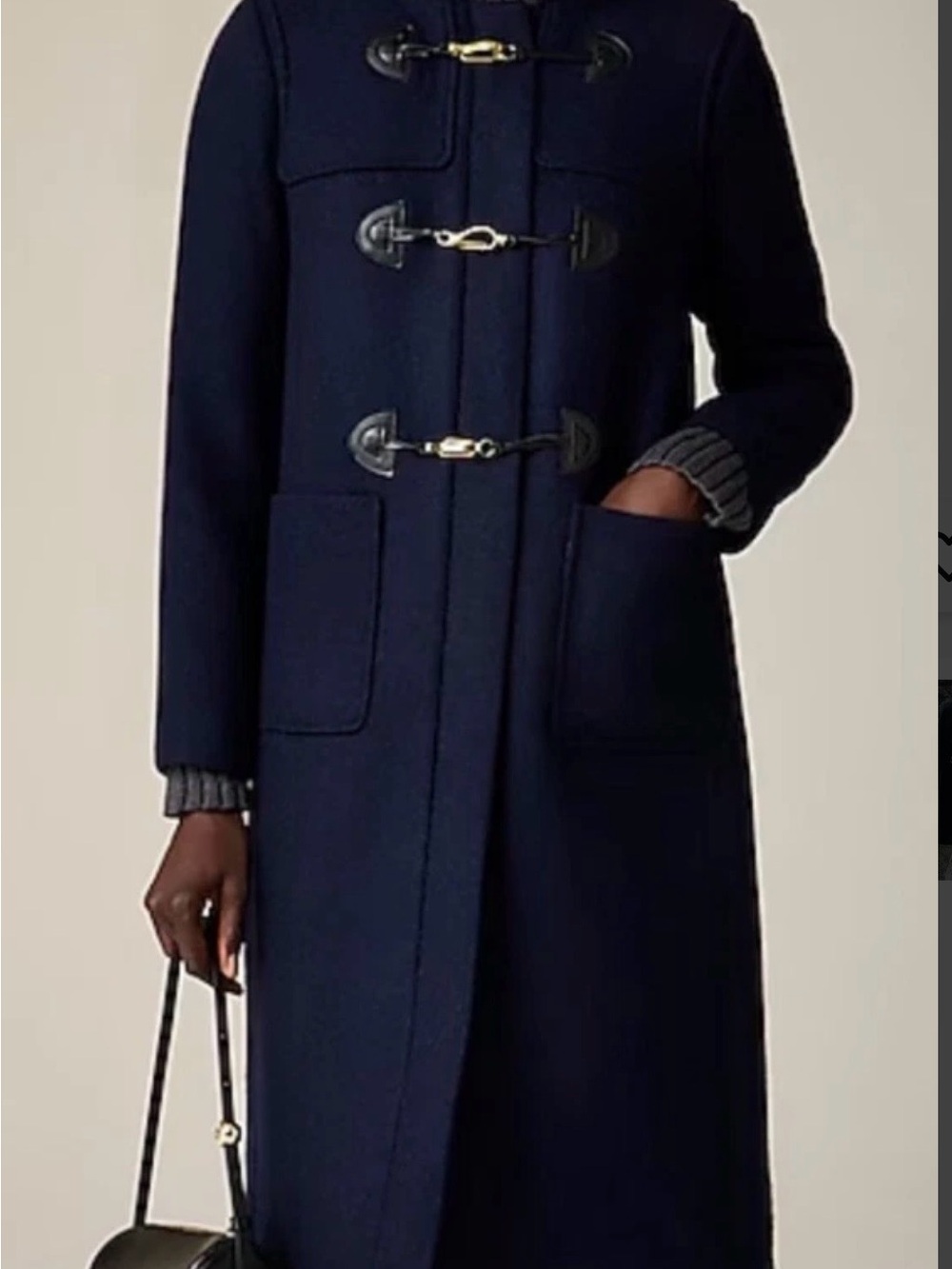 J. Crew Navy Wool Toggle Peacoat